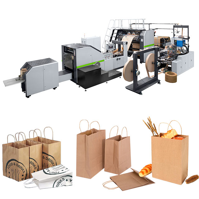  RKHF-450T Fully Automatic Paper Bag Machine with Twisted Handle