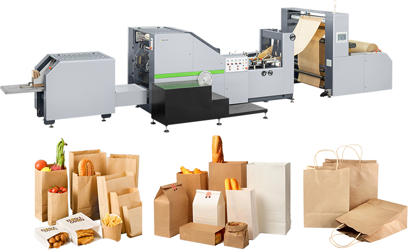 Square Bottom Paper Bag Making Machine