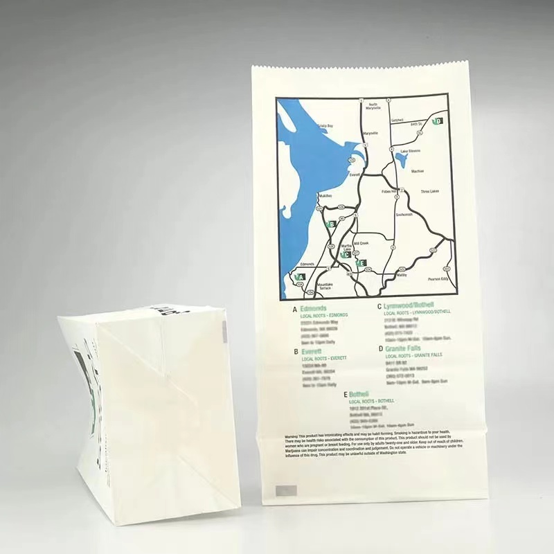 printed medical paper bag