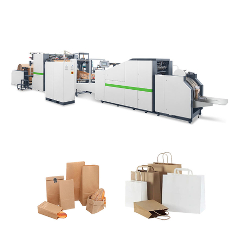 RKHF-460TF Fully Automatic paper bag machine with twisted & flat handle
