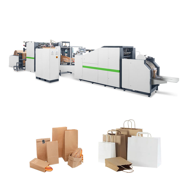 RKHF-460TF Fully Automatic paper bag machine with twisted & flat handle